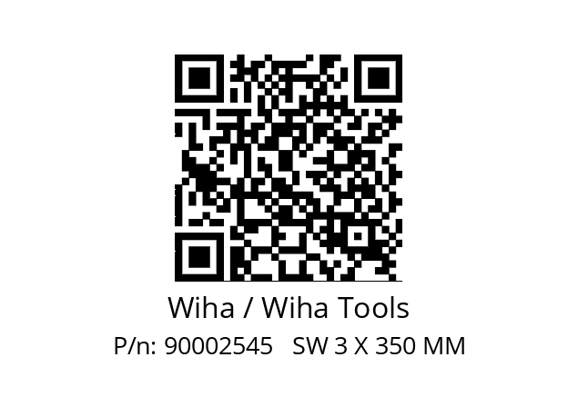   Wiha / Wiha Tools 90002545   SW 3 X 350 MM