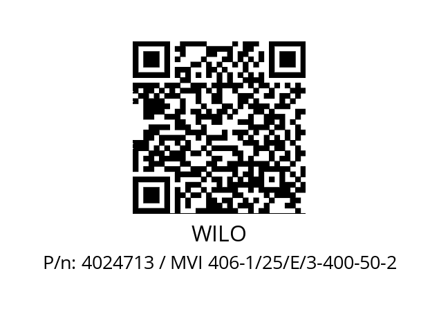   WILO 4024713 / MVI 406-1/25/E/3-400-50-2