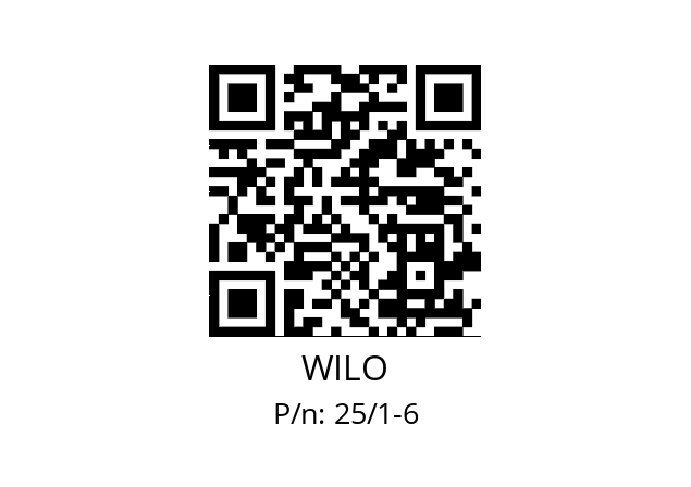   WILO 25/1-6