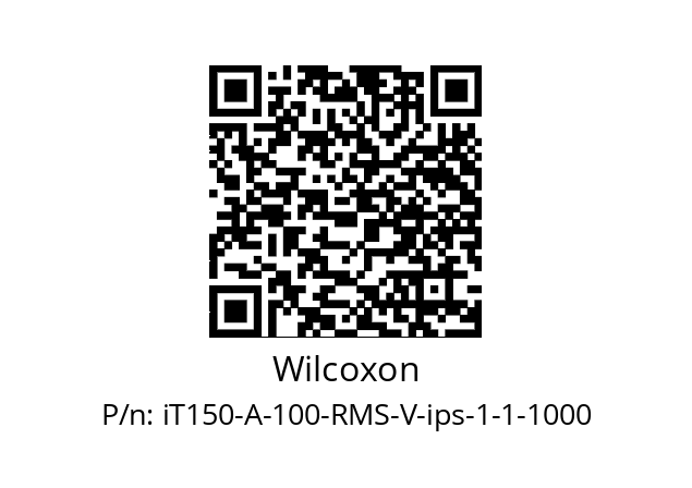   Wilcoxon iT150-A-100-RMS-V-ips-1-1-1000