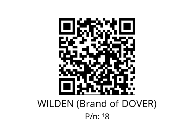   WILDEN (Brand of DOVER) ¹8