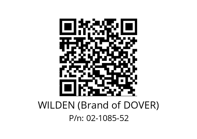   WILDEN (Brand of DOVER) 02-1085-52