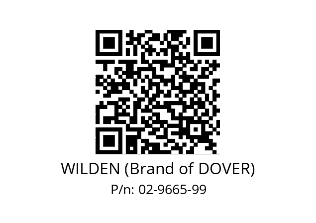   WILDEN (Brand of DOVER) 02-9665-99