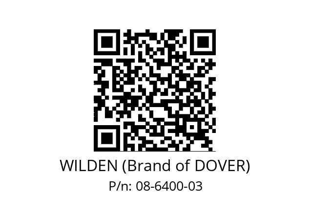   WILDEN (Brand of DOVER) 08-6400-03