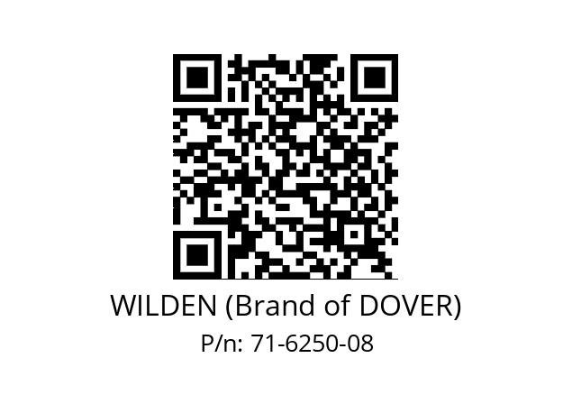   WILDEN (Brand of DOVER) 71-6250-08