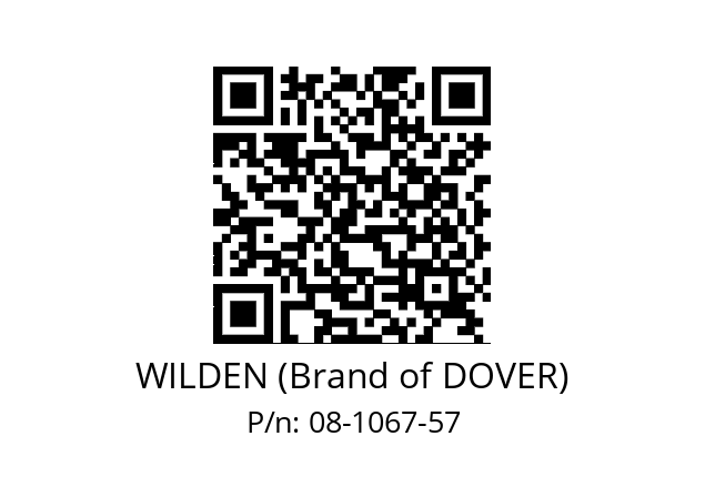   WILDEN (Brand of DOVER) 08-1067-57