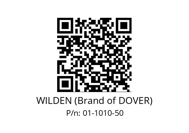   WILDEN (Brand of DOVER) 01-1010-50