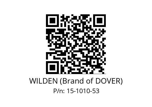   WILDEN (Brand of DOVER) 15-1010-53