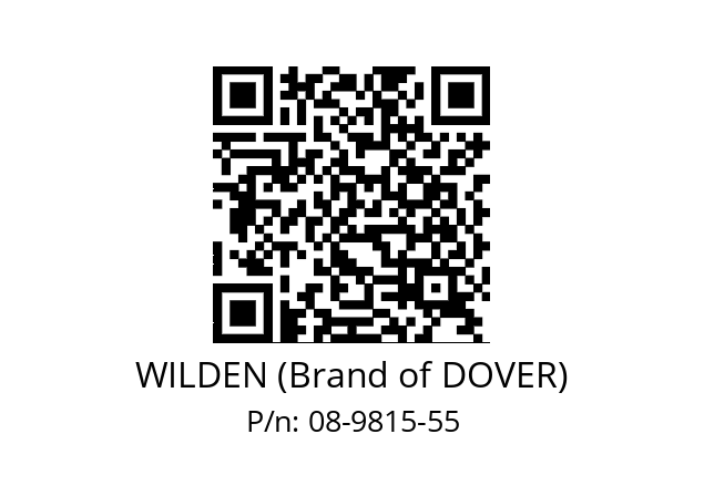   WILDEN (Brand of DOVER) 08-9815-55