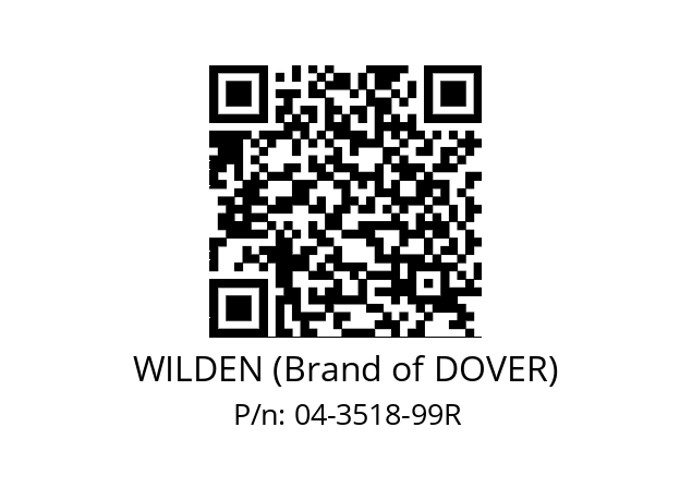   WILDEN (Brand of DOVER) 04-3518-99R