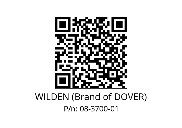   WILDEN (Brand of DOVER) 08-3700-01