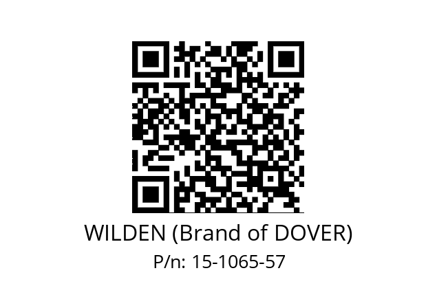   WILDEN (Brand of DOVER) 15-1065-57