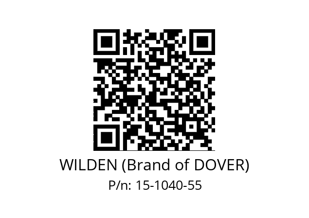   WILDEN (Brand of DOVER) 15-1040-55