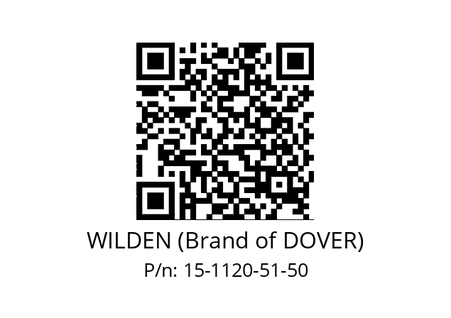   WILDEN (Brand of DOVER) 15-1120-51-50