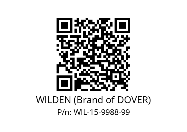   WILDEN (Brand of DOVER) WIL-15-9988-99