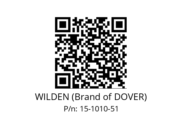   WILDEN (Brand of DOVER) 15-1010-51