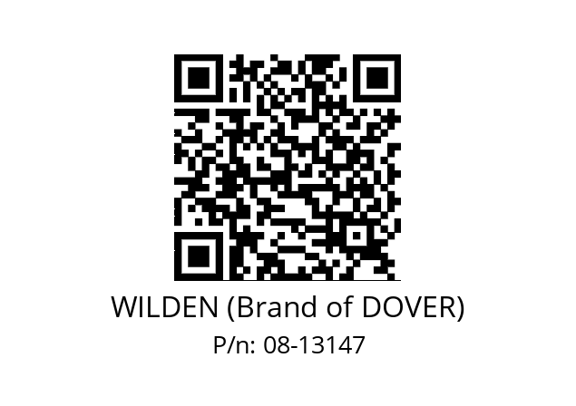   WILDEN (Brand of DOVER) 08-13147