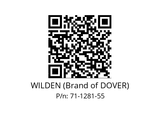   WILDEN (Brand of DOVER) 71-1281-55