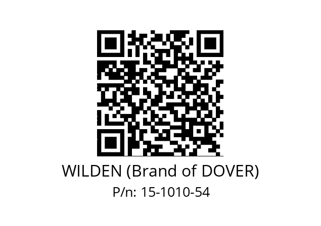   WILDEN (Brand of DOVER) 15-1010-54