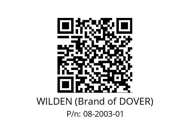   WILDEN (Brand of DOVER) 08-2003-01