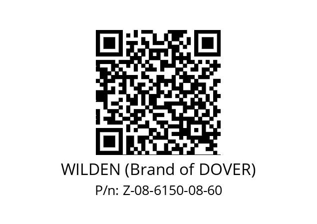   WILDEN (Brand of DOVER) Z-08-6150-08-60