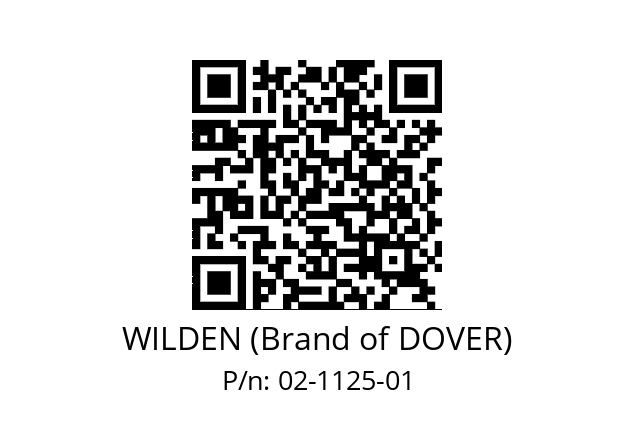   WILDEN (Brand of DOVER) 02-1125-01