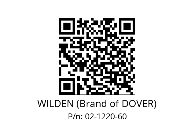   WILDEN (Brand of DOVER) 02-1220-60