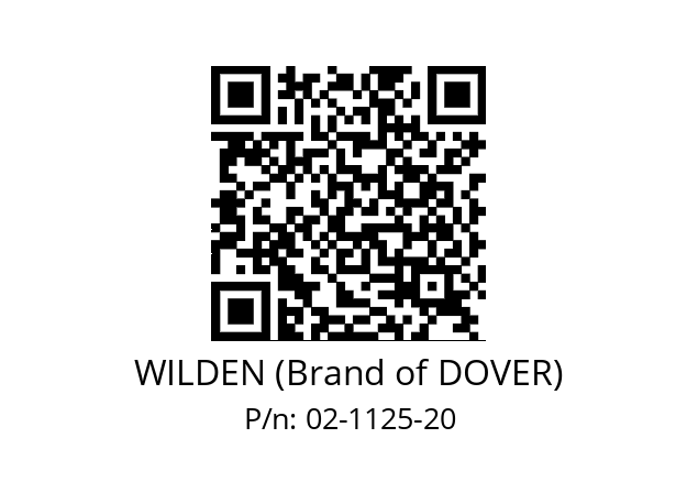   WILDEN (Brand of DOVER) 02-1125-20