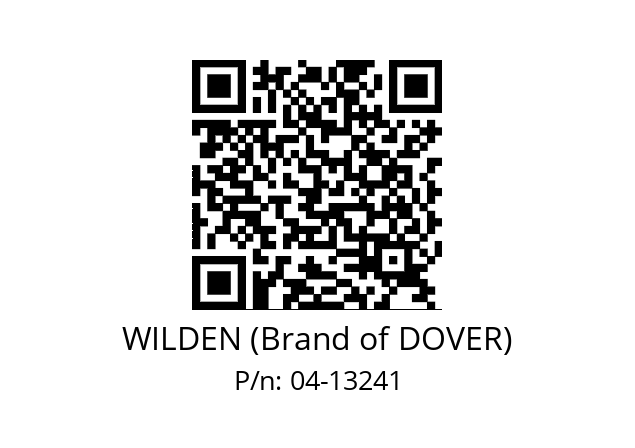   WILDEN (Brand of DOVER) 04-13241