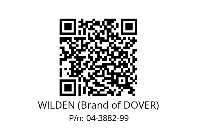   WILDEN (Brand of DOVER) 04-3882-99