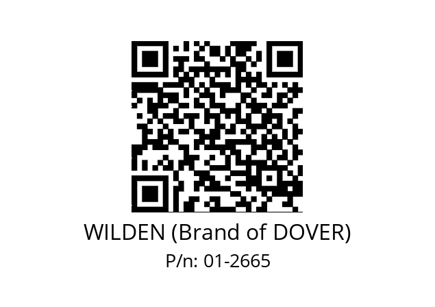   WILDEN (Brand of DOVER) 01-2665