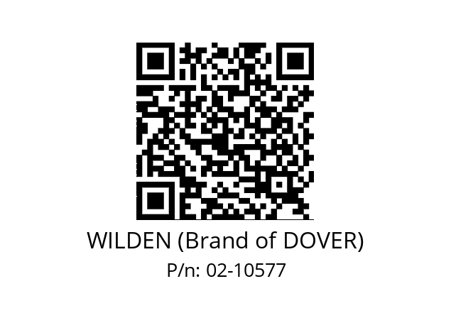   WILDEN (Brand of DOVER) 02-10577