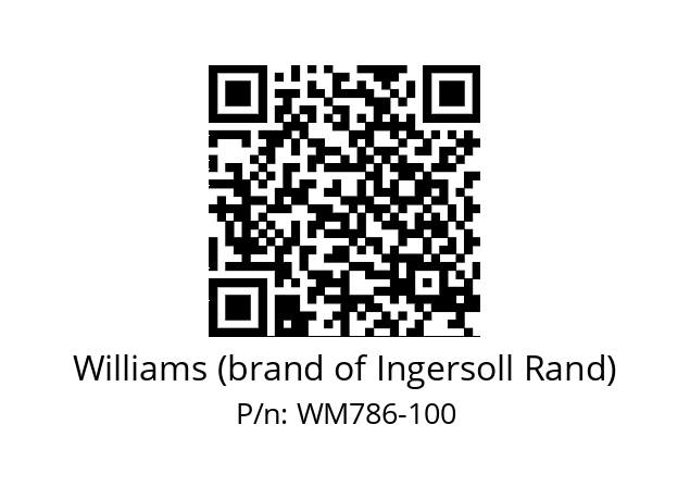   Williams (brand of Ingersoll Rand) WM786-100