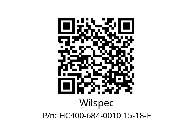   Wilspec HC400-684-0010 15-18-E