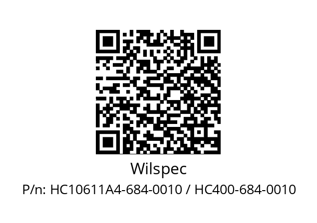   Wilspec HC10611A4-684-0010 / HC400-684-0010