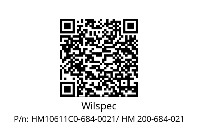   Wilspec HM10611C0-684-0021/ HM 200-684-021