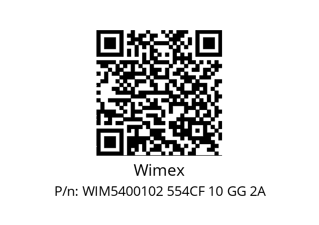   Wimex WIM5400102 554CF 10 GG 2A