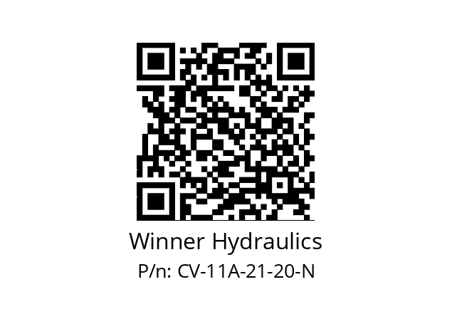   Winner Hydraulics CV-11A-21-20-N