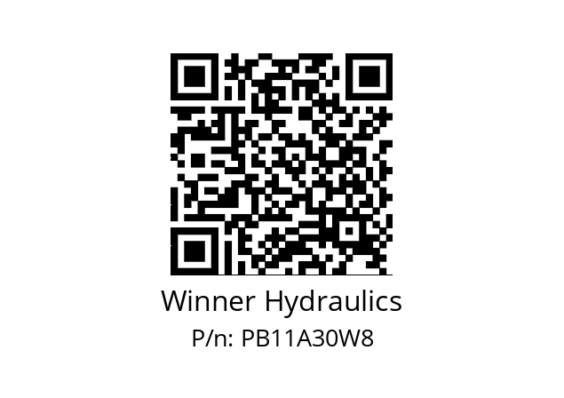   Winner Hydraulics PB11A30W8