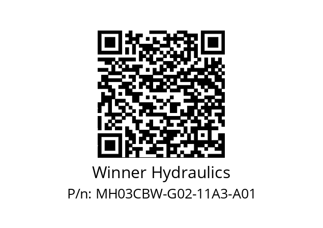   Winner Hydraulics MH03CBW-G02-11A3-A01