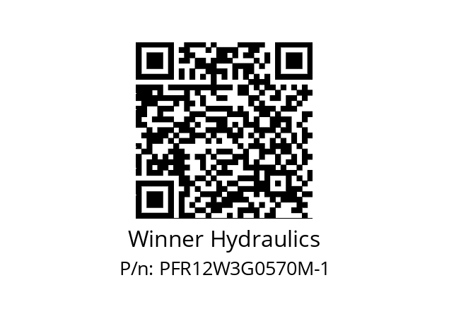   Winner Hydraulics PFR12W3G0570M-1