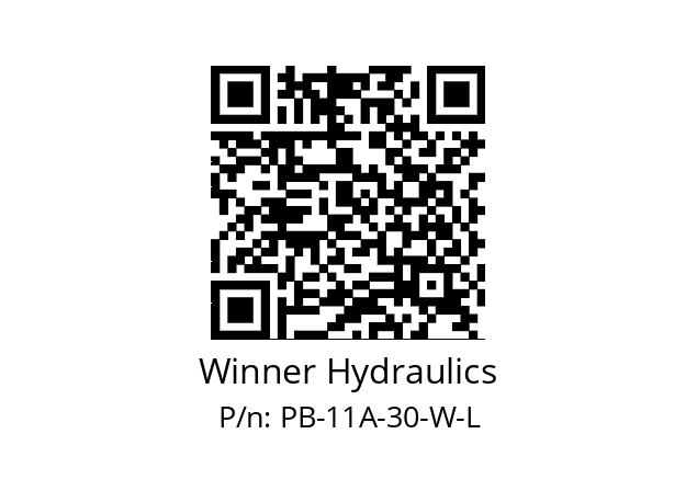   Winner Hydraulics PB-11A-30-W-L