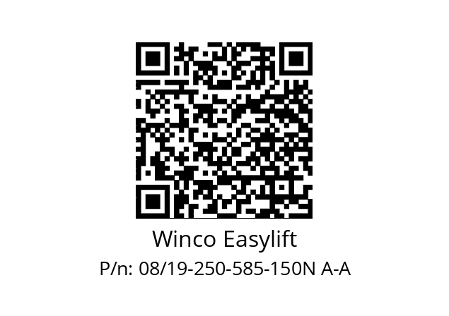   Winco Easylift 08/19-250-585-150N A-A