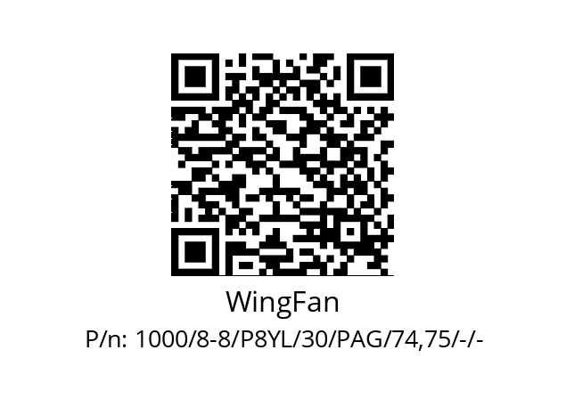   WingFan 1000/8-8/P8YL/30/PAG/74,75/-/-