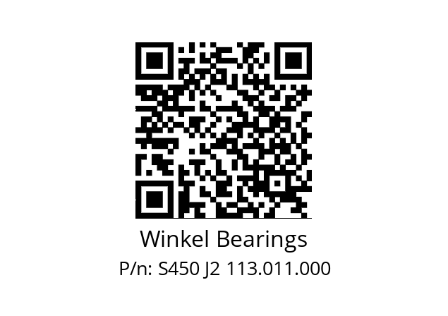   Winkel Bearings S450 J2 113.011.000