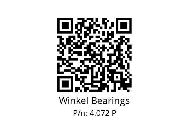   Winkel Bearings 4.072 P