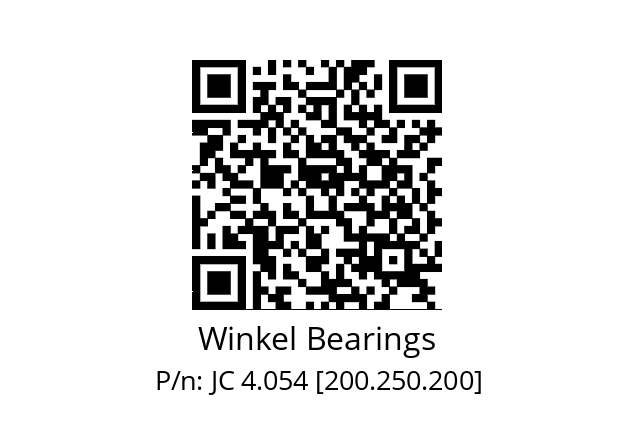   Winkel Bearings JC 4.054 [200.250.200]