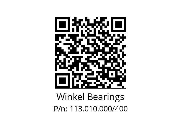   Winkel Bearings 113.010.000/400