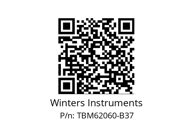   Winters Instruments TBM62060-B37