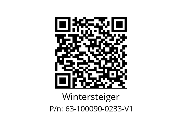   Wintersteiger 63-100090-0233-V1